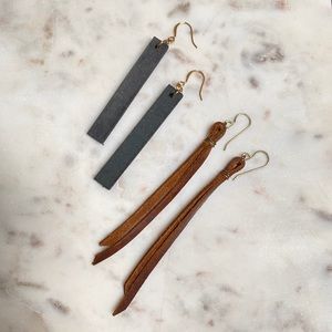 Magnolia Market leather earrings bundle